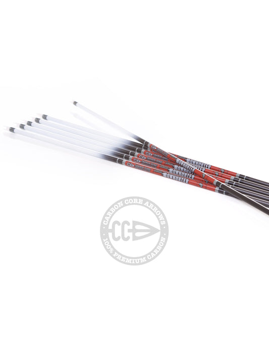 Carbon Core African Bowhunter 5mm Carbon Arrow Shafts | White Crest Edition (.003")