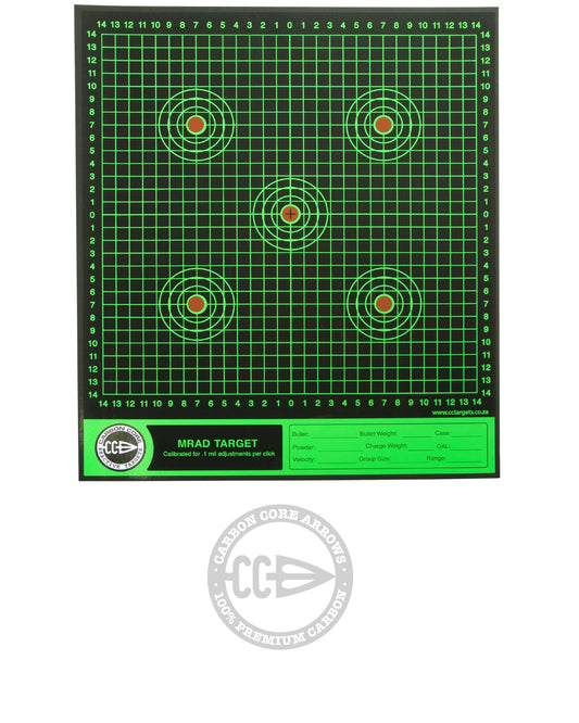 Carbon Core MRAD Splatter Target 12" x 12" (10 pack) — Carbon Core Arrows