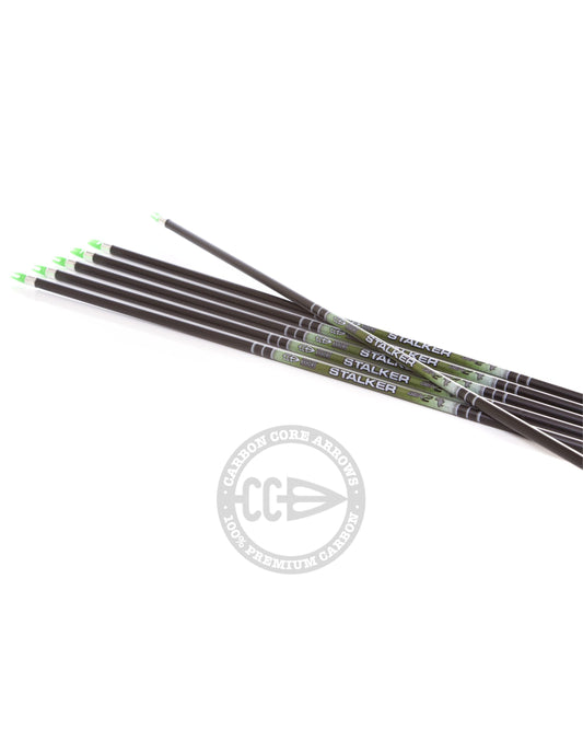 Carbon Core Stalker 6.2mm Carbon Arrow Shafts | Gold Edition (.001")