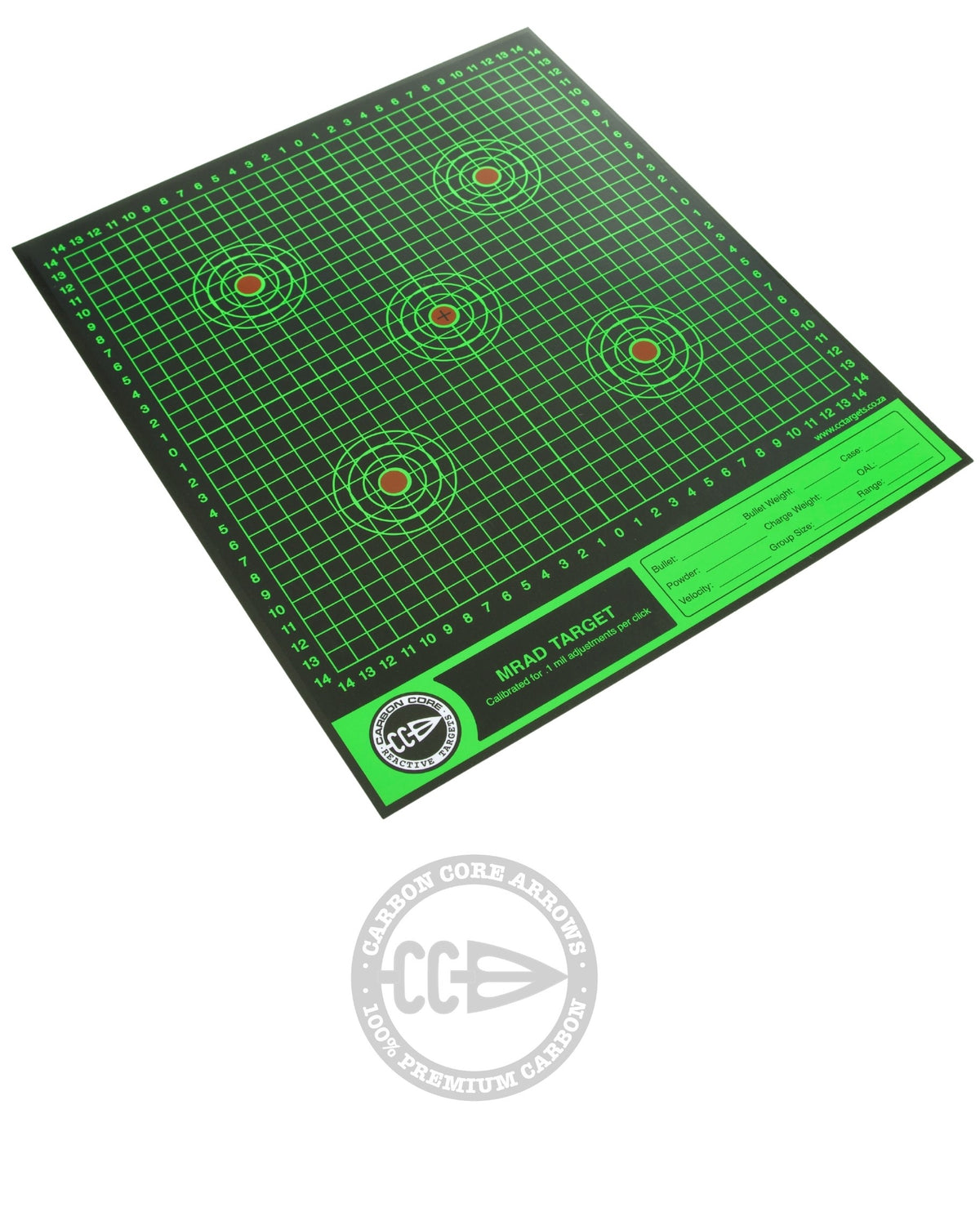 Carbon Core MRAD Splatter Target 12" x 12" (10 pack) — Carbon Core Arrows